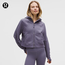 lululemon丨Scuba 女士超宽松款拉链连帽衫*拉绒 LW3HTLS 葡萄朦胧紫 M /L