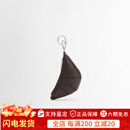 LEMAIRE中性深巧克力色羊皮迷你CROISSANT可颂钥匙圈 深巧克力色