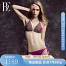 范德安（BALNEAIRE）2025分体泳衣女士比基尼舒适系带双层胸杯温泉海边套装 82395 玫瑰之语 L