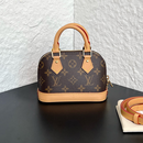 【二手95新】贝壳小号老花 植鞣革无蜜色单肩包 二手女士包袋 箱包回收 单包 贝壳包nano 尺寸18*12*8