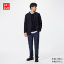 优衣库男装弹力长裤/内里起毛休闲裤裤子常规款25秋冬新款479372 69 藏青色 M /170/80A