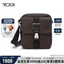 途明（TUMI）ALPHA BRAVO系列男士商务简约时尚斜挎包牛皮革单肩包棕色