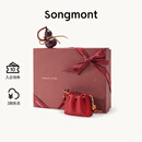 Songmont山下有松蛇年生肖礼盒百纳系列设计师新款 盘金囊+聚福禄 春椒红 现货