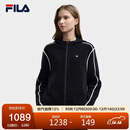 FILA 斐乐官方女士编织外套2025冬时尚简约休闲舒适连帽上衣