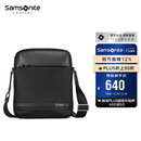 新秀丽（Samsonite）斜挎包精品男士单肩包超纤挎包时尚男包休闲实用TN5*09004黑色