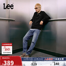 Lee726舒适直筒丹宁复古水洗蓝色男牛仔裤休闲潮流