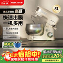 奥克斯（AUX）厨师机家用和面机多功能揉面机打蛋器5L奶油机1200W全自动搅拌料理机奶油白SC-226