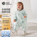 贝肽斯宝宝连体罩衣吃饭防水防脏婴儿爬行辅食围兜儿童围裙爬爬服 雪原