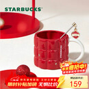 星巴克（Starbucks）红色格纹款马克杯(配搅拌棒)490ml陶瓷杯水杯咖啡杯圣诞礼物