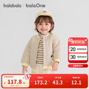 巴拉巴拉童装儿童外套婴儿棉服棒球领2025秋冬装保暖可爱柔软208425106202