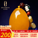 欧采妮（OUCERNY）蜜蜡吊坠鸡油红黄琥珀白花蜜水滴项链毛衣链收藏级孤品俄料送礼物 精选15g+ 择优发货一物一证