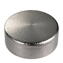 溥畔手工锤纹纯锡茶叶罐中式复古茶仓1400克容量密封普洱饼茶盒 装规格直径20x7.5重约1270克 2饼 1400g