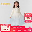 巴拉巴拉女童连衣裙公主裙秋冬渐变网纱裙子201424111007