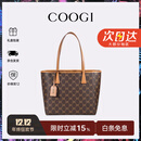 COOGI包包女款轻奢品牌女士斜挎手提托特包女情人节生日礼物送女友老婆 咖啡色 均码