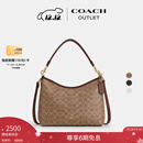 蔻驰（COACH）奥莱女士女包经典标志LAUREL 31号流浪包单肩包斜挎包腋下包礼物 IM/棕黄色/棕色