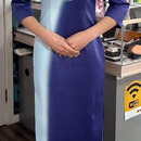 FLOWERYSCISSORS高端定制渐变色旗袍连衣裙中式高端改良订婚敬酒服新娘长裙 均码