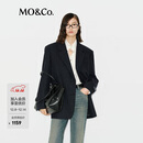MO&Co.【C+系列】MOCO西装外套冬新品绵羊毛毛呢附腰带