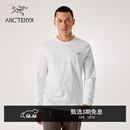ARC'TERYX始祖鸟 CAPTIVE ARC'WORD LS 透气 男子 棉质长袖T恤 WHITE LIGHT/石膏白 L
