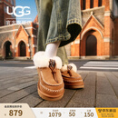 UGG秋季新款女士时尚舒适保暖休闲圆头厚底懒人鞋乐福鞋 1158258 CHE | 栗色 38 38码及以下建议拍大一码