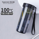 特百惠（Tupperware）莹彩430ml塑料杯男女士学生运动水杯子大容量泡茶杯 酷炫黑