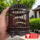Aseblarm蝈蝈笼子蟋蟀饲养箱手工蛐蛐笼仿特大号红木竹制精品塑料鸣虫用品 蝈蝈笼子带挂钩（9.5*16）