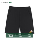 LACOSTE法国鳄鱼男装时尚休闲百搭黑色亲肤运动短裤男|GH1786 031/黑色 M 4