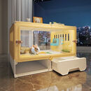 蔻丝兔笼子特大号带厕所防喷尿遥控灯透明全景室内荷兰猪兔子笼窝