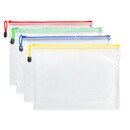 雨文文具（YU）塑料文件袋规格型号:A4 拉链式