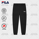斐乐（FILA）男士2024秋季时尚多色宽松收口运动长裤卫裤 正黑色-BK 宽松款 加绒 165_76A_S