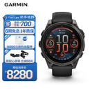 佳明（GARMIN）Fenix8旗舰黑-47mm飞耐时8户外运动手表ECG心电心率跑步骑行滑雪