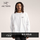 ARC'TERYX始祖鸟 KRAGG COTTON LS 透气 男子 棉质长袖T恤 石膏白/黑色 M