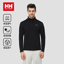 HELLY HANSEN, HHhh24秋防晒吸湿速干户外休闲半拉链立领长袖T恤 黑色-男 2XL
