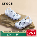 卡骆驰（CROCS）洞洞鞋贝雅卡骆班轻便耐磨一脚蹬休闲鞋|205089 白/深蓝-126 43 (270mm)