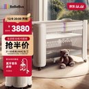 bebebus婴儿床拼接大床筑梦家新生小床可移动多功能可折叠宝宝床  香槟金