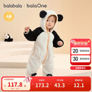 巴拉巴拉婴儿连体衣秋冬装宝宝外出抱衣爬服2025保暖绒感萌趣209425120201