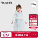 巴拉巴拉balaOne儿童连衣裙女2025冬针织网纱裙公主裙IP208425111004