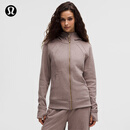 lululemon丨Scuba 女士拉链连帽衫 *加绒 LW3JMGS 杂色灰玫棕/金 XS /4