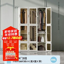 蚂蚁盒子一体免安装衣柜卧室家用简易组装柜子折叠加粗加厚塑料收纳储物柜