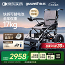 鱼跃(yuwell)电动轮椅D210CL折叠老人全自动专用轻便智能轮椅代步锂电