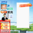 欧普照明（OPPLE） 集成吊顶led 铝扣板天花板格栅平板灯嵌入式厨房灯厨卫灯 铂昕【高能效 同瓦数更明亮】24瓦-白色 防潮防锈抗油污