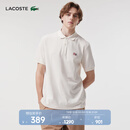 LACOSTE法国鳄鱼夏日系列男装短袖卡通鳄鱼休闲舒适Polo衫|PH8165 XFJ/奶油白 M 3 /170