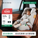 怡戈（Ekobebe）白骑士儿童安全座椅3-12岁大童增高垫车载座椅i-size认证 星空灰