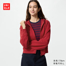优衣库女装运动拉链连帽外套/长袖484236 16 红色 L