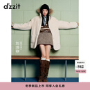 DZZIT地素短裤2025冬季新款复古千金风千鸟格包边设计裙裤女3J4Q1503W 黄褐色 M