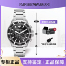 阿玛尼男士黑水鬼系列官方同款时尚石英机芯送礼物 AR11360黑水鬼
