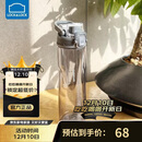 乐扣乐扣（LOCK&LOCK）人鱼线塑料运动水杯夏天便携水壶带刻度提手男女水杯子700ML灰色