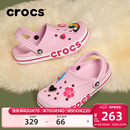 卡骆驰（CROCS）洞洞鞋贝雅卡骆班轻便耐磨一脚蹬休闲鞋|205089 芭蕾粉/糖果粉-6TG 39 (240mm)