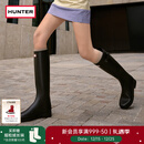 HUNTER【修饰腿型】户外露营女鞋Refined防水防滑高筒靴长筒靴网红女靴 黑色BLK/哑光 38