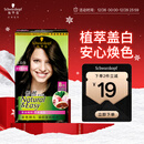 施华蔻（Schwarzkopf）怡然染发霜3.0/9羊绒脂深棕 染发剂染发膏黑茶色男女盖白热门商品