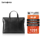 新秀丽（Samsonite）男士手提包13英寸电脑包休闲通勤文件袋牛皮革公文包TK9*09001